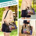 thumbnail image 5 of Small Cooler Bag Lunch Bag Portable Meal Bag Work Meal Bag Outdoor Meal Bag Travel Meal Bag Picnic Meal Bag Going Out Meal Bag Flower Baskets and Cats, 5 of 6