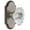 Antique Pewter, variant on Grandeur Biarritz Crystal Door Knob with Arc Plate