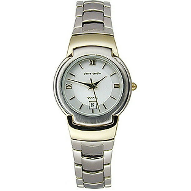 Pierre Cardin Pierre Cardin Ladies 2 Tone Date Watch Walmart Com Walmart Com