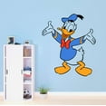 thumbnail image 3 of Adorable Cartoon Happy Duck Goofy Donald Duck Daisey Cartoon Adorable Cartoon Girls Boys Kids Room Design Colorful Nice Pretty Elevate Home Vinyl Visual Decoration Creative Aesthetic Art 28x28 inch, 3 of 4