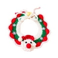 thumbnail image 2 of Collar de gato de punto de año Nuevo, collar de gatito, bufanda, accesorios de fotografía hechos a mano cómodos, collar de gato de punto de año Nuevo Papá Noel, 2 of 8