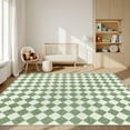 thumbnail image 3 of Washable Checke Rug x Low Pile Area Rug for Living Room Bedroom Nursery Modern Neutral Farmhouse Checkerboard Carpet Pet Kid Friendly, 3 of 9