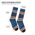 thumbnail image 3 of Athletic Socks Retro Cape Verde Flag Sport Running Calf Socks Crew Socks for Men Women, 3 of 7