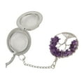 thumbnail image 2 of Amethyst Tea Strainer,Tea Infuser Artificial Crystal Tea Filter Stainless Steel Tea Filter Superior Craftsmanship, 2 of 8
