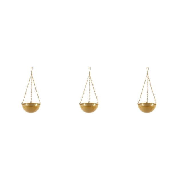 Wweixi Weather-resistant Hanging Planter For Easy And Stylish Garden Maintenance gold S 3Set