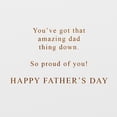 thumbnail image 3 of American Greetings Father's Day Card for Son (Amazing Dad Thing), 3 of 5