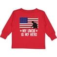 thumbnail image 3 of Inktastic Military Uncle is my Hero US Flag Boys or Girls Long Sleeve Toddler T-Shirt, 3 of 5