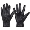 thumbnail image 2 of Spencer Womens Winter Warm Gloves with Touch Screen Texting, Fleece Lined Windproof Gloves PU Leather Thermal Snow Driving Gloves, Black, 2 of 9