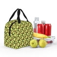 thumbnail image 4 of Yiaed Avocado Print Insulated Lunch Bag Reusable Cute Tote Lunch Box, Leakproof Cooler Lunch Bags for Work Office Travel School Picnic, 4 of 5
