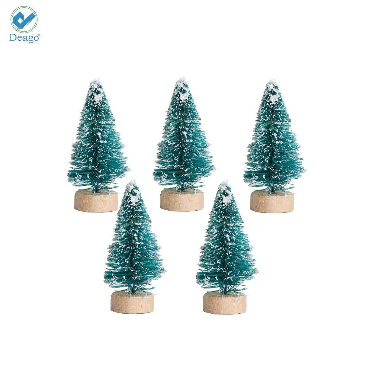 Mini Sisal Snow Frost Trees Bottle Brush Trees 5 Sizes - Temu