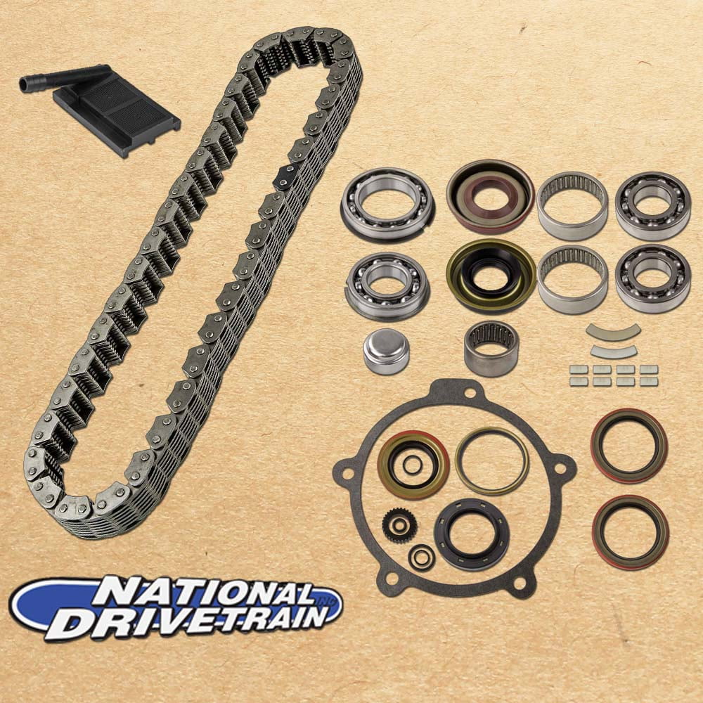 TRANSFER CASE CHAIN, FILTER & BEARING REBUILD KIT COMPATIBLE WITH