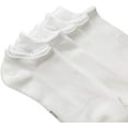 thumbnail image 4 of SERISIMPLE Men Bamboo Thin Low-Cut Breathable Socks 5 Pair (White, Large), 4 of 7