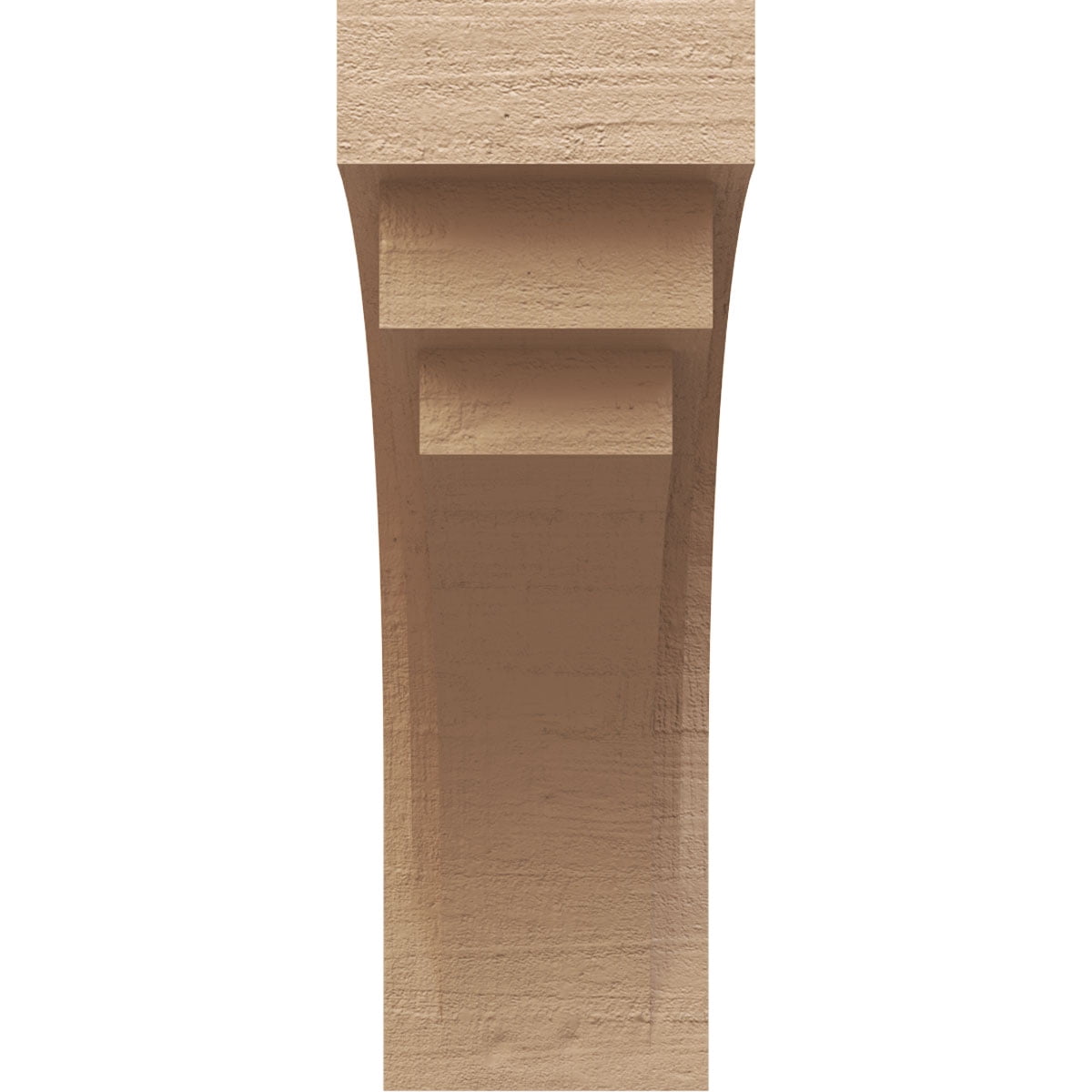 11"W x 22"D x 33"H Classic Rockford Rough Cedar Woodgrain TimberThane Corbel, Primed Tan