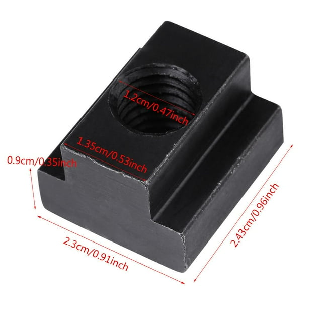 POCREATION T-Slot Nut, T Sliding Nut Block, 45 Steel For T-slot Aluminum Extrusion Connection