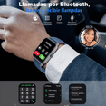 thumbnail image 3 of Reloj Inteligente Bluetooth BLOOSOM 1.8'' Llamada Alexa Azul Marino, 3 of 4