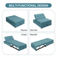 thumbnail image 6 of Aukfa Convertible Sleeper Sofa Chair Bed, 3-in-1 Pull Out Sleeper Chair with USB Port and Pocket for Living Room - Blue, 6 of 8
