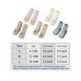 thumbnail image 3 of Deago 5 Pairs Baby Non Slip Grip Ankle Socks with Non Skid Soles for Infants Toddlers Kids Boys Girls, 3 of 9