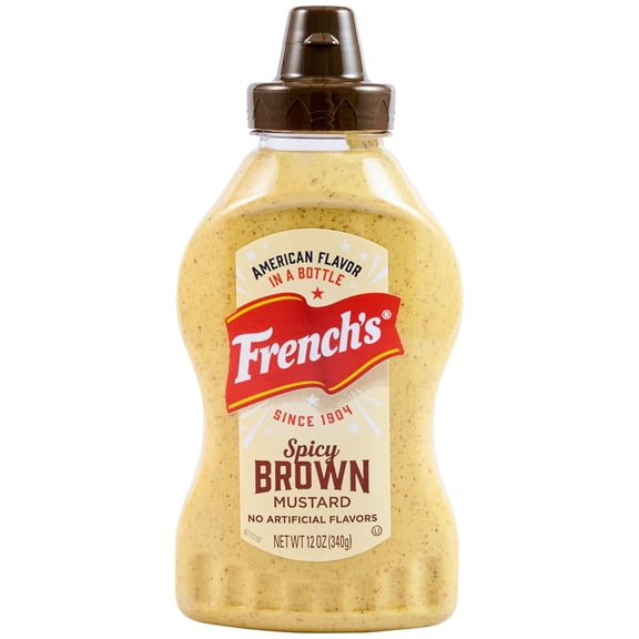 French's Spicy Brown Mustard, 12.0 oz Bottle