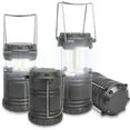 thumbnail image 2 of Baokaler LED Camping Lanterns, 4 Pack camping lights, Lamp Light, Collapsible Battery Flashlight, Camping Accessories, Gray, 2 of 10