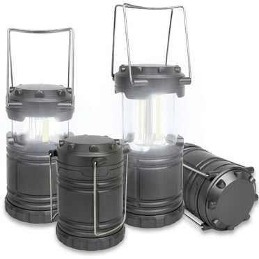 Baokaler LED Camping Lanterns, 4 Pack camping lights, Lamp Light, Collapsible Battery Flashlight, Camping Accessories, Gray