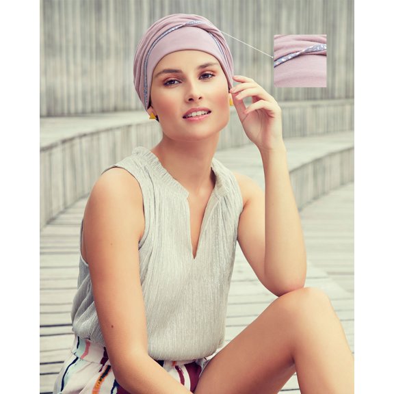 Emmy V Turban Sold w. Glitter Print (DISCONTINUED)