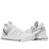 Nike Zoom KD10 White/Chrome-Platinum Mens Basketball Shoes 897815-100