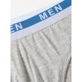 thumbnail image 3 of 3pcs Men'S Triangle Briefs With Letter Patchwork, 3 of 5