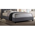 thumbnail image 3 of 1Pc Grey Color Elegant Contemporary Upholstered King Bed Button Tufted Headboard Demi-Wings Bedroom Furniture, 3 of 3