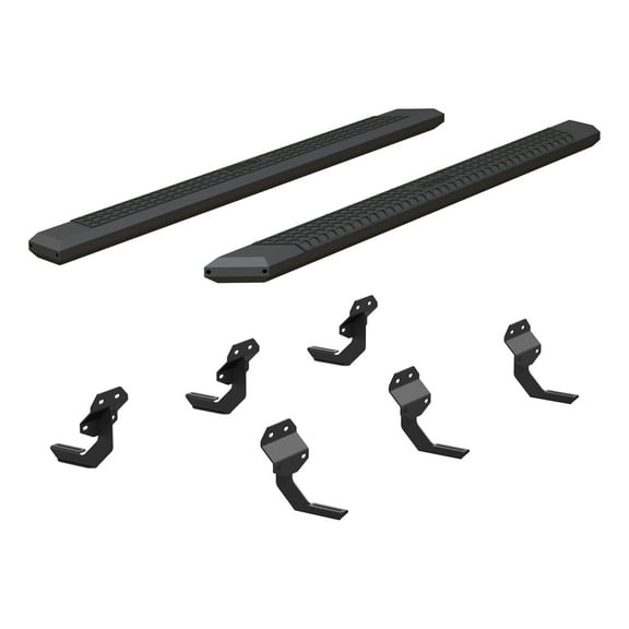 ARIES 2556048 AdvantEDGE Black Aluminum 91-Inch Truck Running Boards, Select Ford F-150, F-250, F-350, F-450, F-550 Super Duty Crew Cab Fits select: 2015-2023 FORD F150, 2017-2023 FORD F250