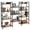 Rustic Brown, variant on Amadwell 4 Tier Industrial Bookcase, Large Shelf Bookshelf, 11 Units Storage for Living Room, Brown