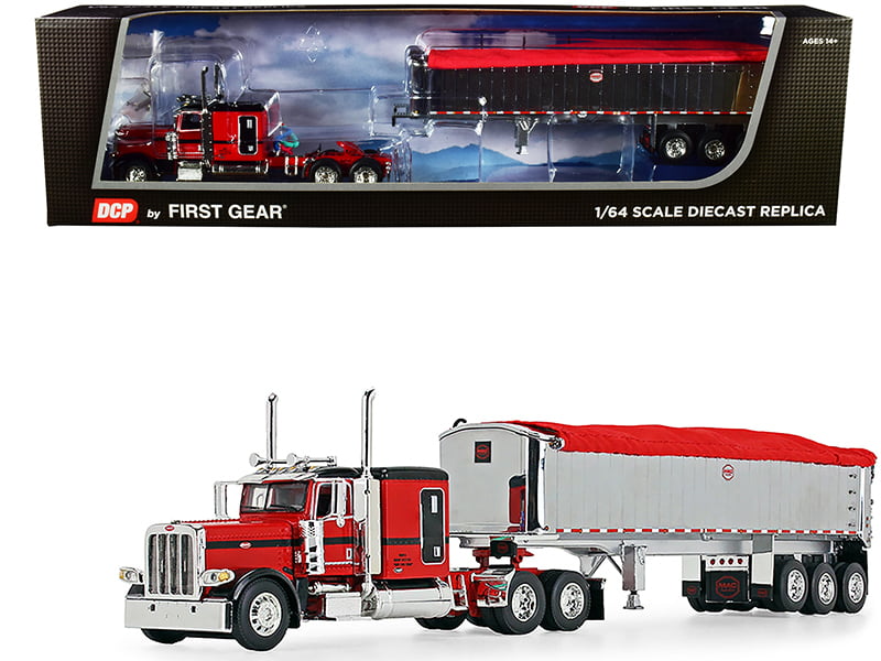 RED DCP 1/64 SCALE 379 PETERBILT STAND UP CHROME REAR FENDERS LONG FRAME