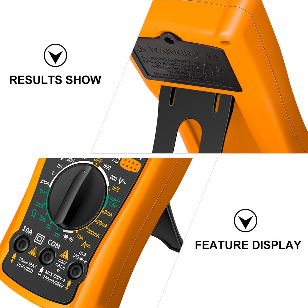 WRISTBIQUE 3Pack Multifunctional Digital Multimeter Voltage Measurement Home Use Orange