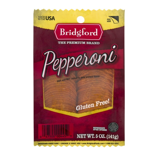 Bridgford GlutenFree Pepperoni, 5 Oz.