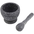 thumbnail image 1 of High-Quality Plastic Garlic Herb Mortar & Pestle Set, Small Kitchen Spice Crushing Tool (Gray), 1 of 8