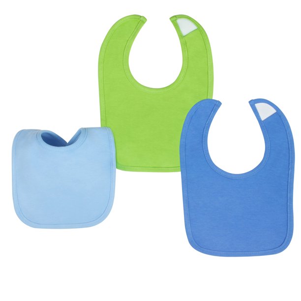 Gerber Cotton Drool Baby Bib, 3pk Boys