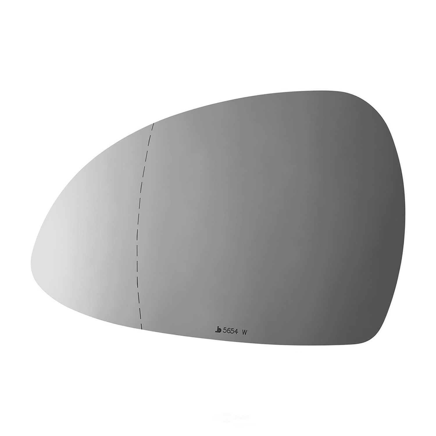 Burco Side View Mirror Replacement Glass - Clear Glass - 5654W