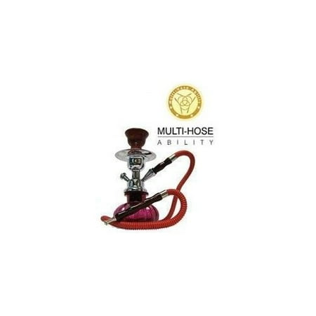 VAPOR HOOKAHS PUMPKIN 10” COMPLETE HOOKAH SET: Portable Modern Hookahs with multi hose capability from a Single Hose shisha pipe to 2 Hose narguile pipes (White