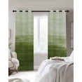 thumbnail image 3 of Abstract Ocean Blackout Curtains for Bedroom Living Room, Green Gradient Oil Painting Texture 45 In Long Thermal Insulated Room Darkening Drapes Grommet Window Treatments, 42 x 45 In, 3 of 9