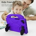 thumbnail image 6 of Kids Friendly Tablet Case for Samsung Galaxy Tab A 8.0" 2019 (Model SM-T290 or SM-T295) - Portable Handle Case EVA Foam Protector Shockproof Hard Rugged Cover with Stand (Purple), 6 of 6