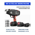 thumbnail image 2 of Rebar Tying Machine, 14.4V 4.0Ah Automatic Rebar Tier Binding Machine With 2 Battery Wire Pliers Electric Strapping Machine, 2 of 6