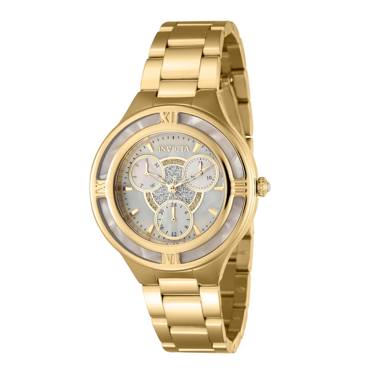 Invicta Angel Women's Watch w/ Mother of Pearl Dial - 36mm. Gold (39606 ...
