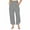 Gray, variant on Plebaso Womens Corduroy Wide Leg Pants Elastic Waisted Casual Pants Baggy Palazzo Pants with Pockets