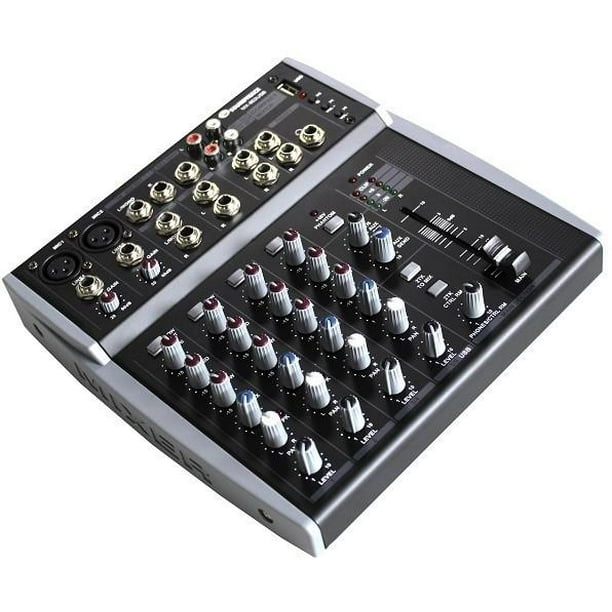 Mezcladora 6 Canales Reproductor Usb soundtrack USA SOUNDTRACK CHMX-802USB