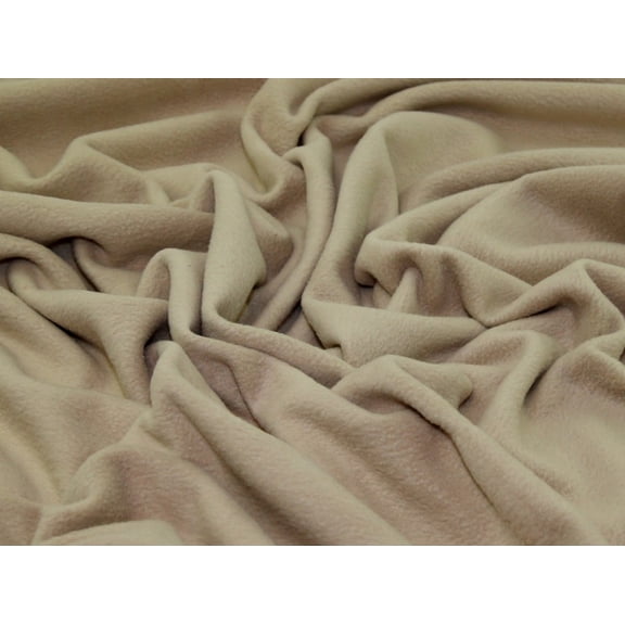 Minerva Polar Fleece Fabric Stone - per yard