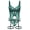 Green, variant on Sexy Teddy Lingerie for Women 3-Piece Lace Corset Embroidered Bustier Panty Leg Loop for Honeymoon Valentine New Year XL Blue