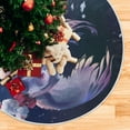 thumbnail image 5 of FMSHPON Santa Claus Cool Owl Xmas Christmas Tree Skirt Stand Mat for Holiday Party Decoration Indoor Outdoor 36 inches, 5 of 6