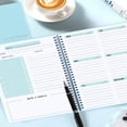 thumbnail image 1 of LNGOOR Weekly Planner Notebook Undated Daily Schedule Agenda Sprial Goals Planner With Habit Tracker For Women, 1 of 7