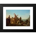 thumbnail image 2 of George Caleb Bingham 24x18 Black Modern Framed Museum Art Print Titled - Jolly Flatboatmen in Port (1857), 2 of 5