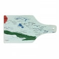 thumbnail image 1 of Wanderlust Cutting Board, Bahamas Map Beach Cayman Islands Geography District Holiday Tourism, Tempered Glass Cutting and Serving Board, Wine Bottle Shape, Hunter Green Blue Red, by Ambesonne, 1 of 1