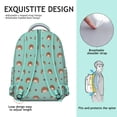 thumbnail image 5 of Whimsical Badger Print Backpack - Lightweight Waterproof School Bag, Stylish Laptop Backpack for Teens, Trendy Gift for Students & Young Adults, 5 of 6